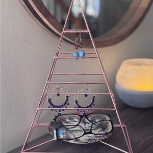 Rose Gold Metal Jewelry Holder